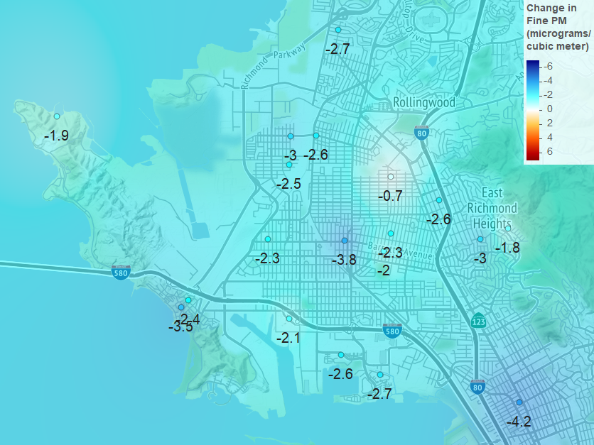 Image of air quality map