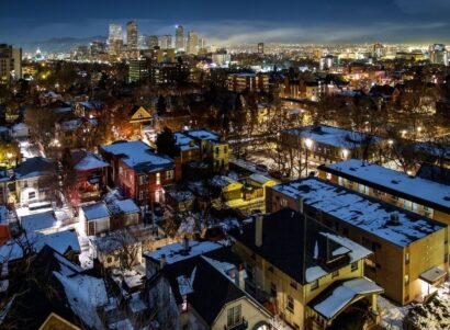 Image of Denver at night