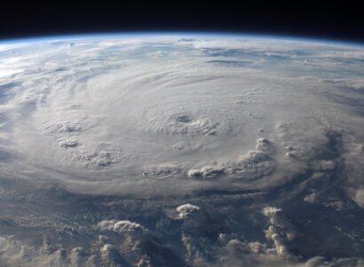 Ariel image of a hurricane